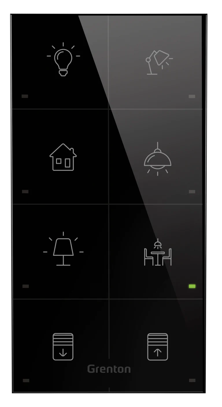Touch Panel 8B Pictogrammes Noir